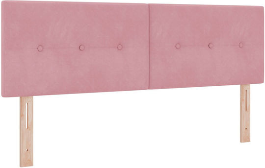 vidaXL Fabric Bed Headboard Pink 80x40cm