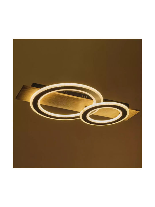 Таванно осветление Черен с Вграден LED