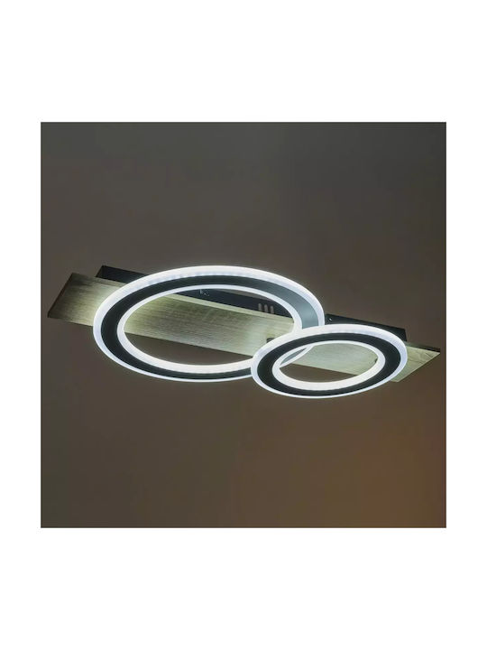 Таванно осветление Черен с Вграден LED
