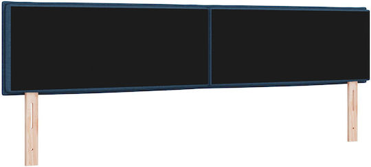 vidaXL Fabric Bed Headboard Blue 100x88cm