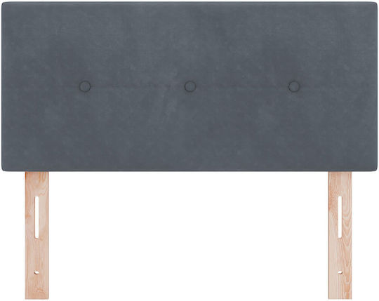 vidaXL Fabric Bed Headboard Cushion Dark Gray 90x88cm