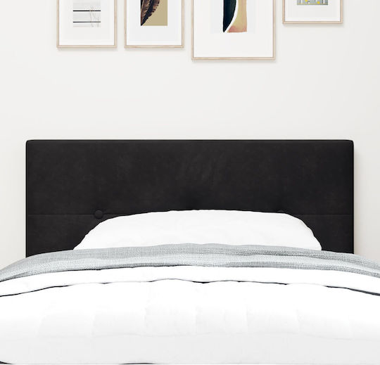 vidaXL Fabric Bed Headboard Black 80x40cm