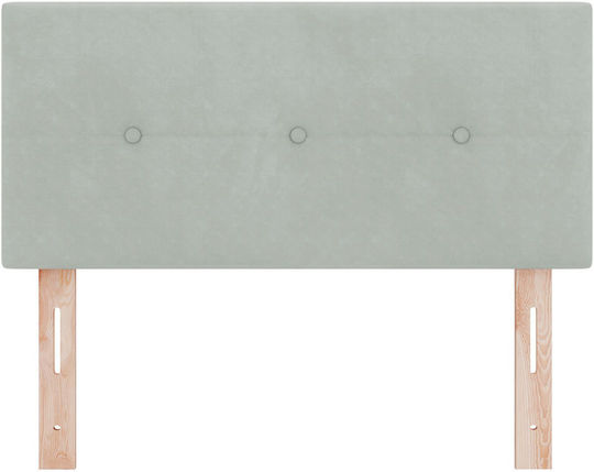 vidaXL Fabric Bed Headboard Light Gray 90x88cm