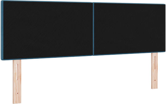 vidaXL Fabric Bed Headboard Dark Blue 80x40cm