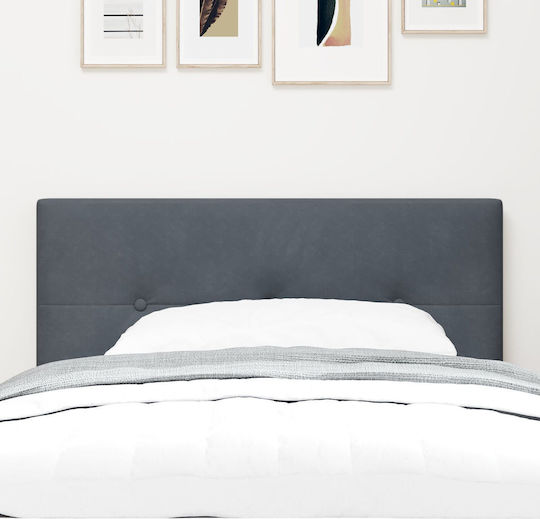 vidaXL Fabric Bed Headboard Cushion Dark Gray 90x88cm