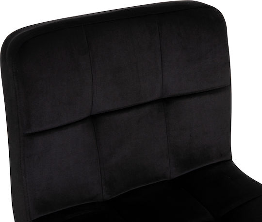 Hocker Bar Diana mit Rückenlehne & Höhenverstellbar Black 44x52x109cm