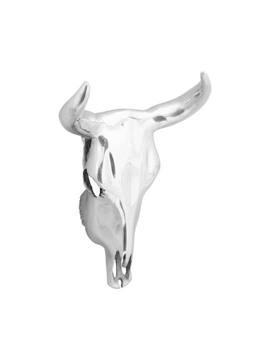 vidaXL Wall Decor Silver Made of Metal 53x13x34cm