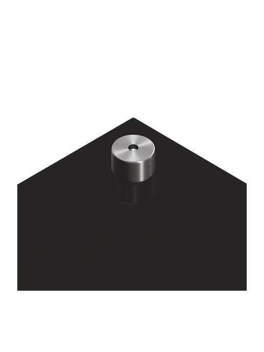vidaXL Rectangular Back Made of Black Glass 120x50x0.6cm 42001302