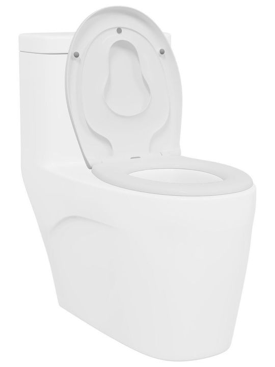 vidaXL Plastic Toilet Seat White 37.3cm 42002353