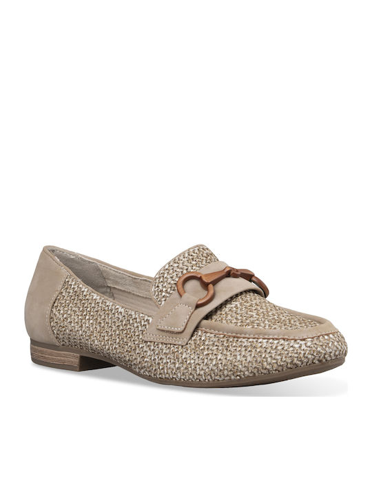 Women's Loafers in Beige Color