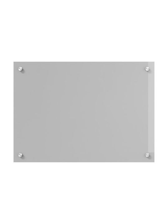 vidaXL Rectangular Glass Backlight Gray 70x50x0.6cm 42001227
