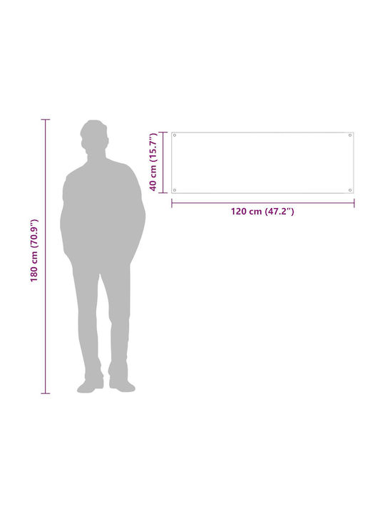 vidaXL Rectangular Kitchen Back made of Glass WHITE 120x40x0.6cm 42001289 1pcs