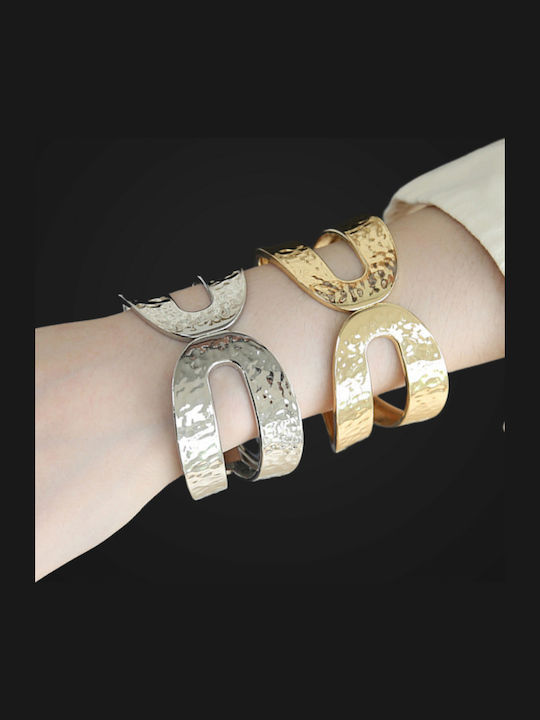 Met Women's Bracelet Handcuffs 6.2cm 0105 Silver