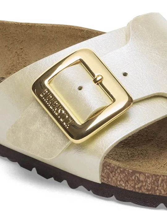 Catalina Flache Damen Sandalen Weiß Schmal Passform