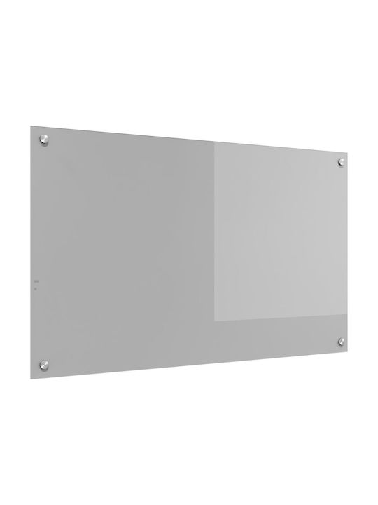 vidaXL Rechteckige Küchenplatte aus Glas Hellgrau 100x60x0,6cm 42001237