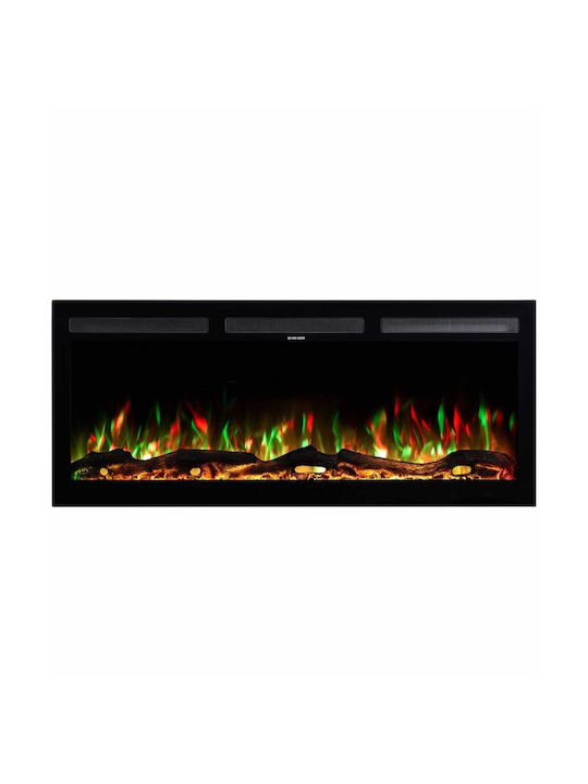 Hitense Wall Mounted Electric Fireplace 1600W 127x12.7cm Gray