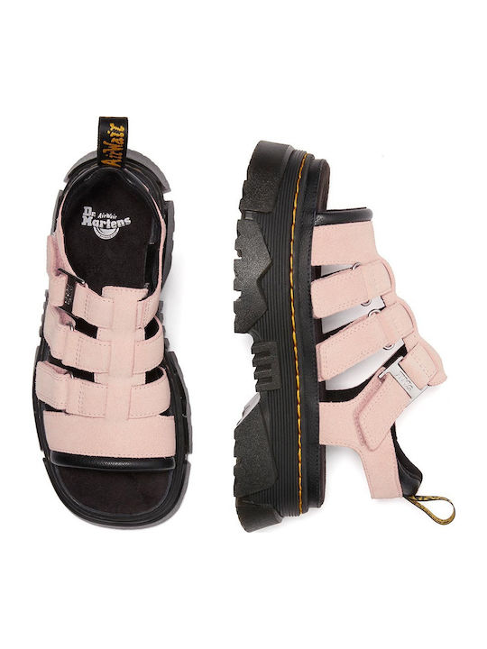 Mattison Flache Sandalen für Damen Gladiator in Rosa Farbe