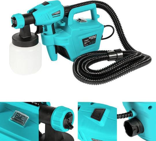 Pistol de vopsit electric Detoolz Dz-se250 800 W 1000 ml/min Vâscozitate maximă 120 DIN Albastru