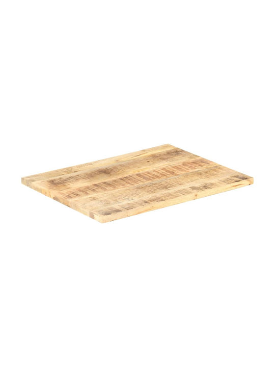 vidaXL Rectangular Table Surface made of Solid Wood 70x60cm 286021 1pcs