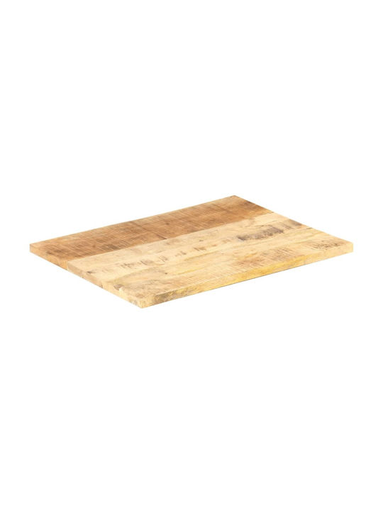 vidaXL Rectangular Table Surface made of Solid Wood 70x60cm 286021 1pcs