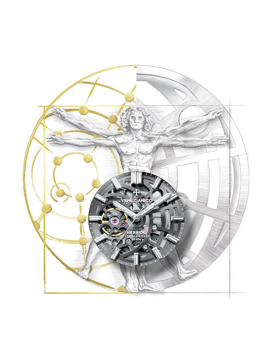 Venezianico Herrenuhr Automatisch mit Silber Metallarmband