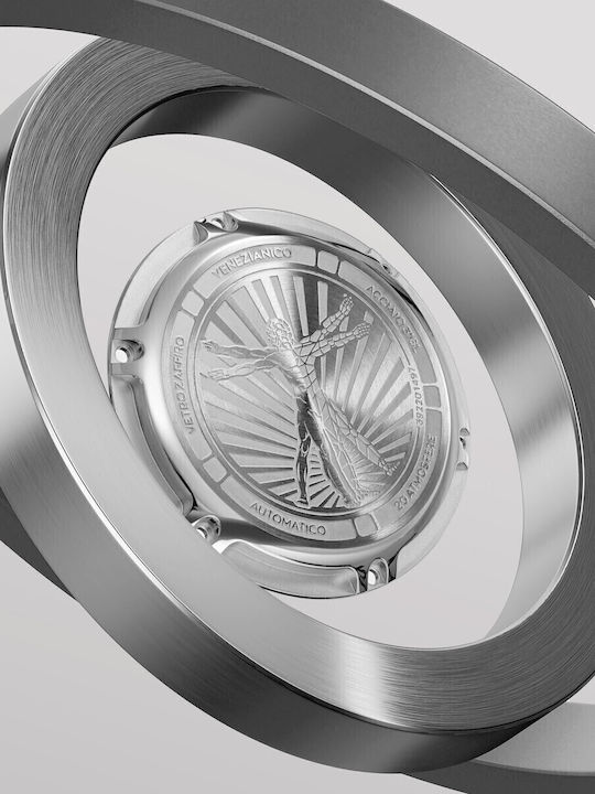Venezianico Herrenuhr Automatisch mit Silber Metallarmband