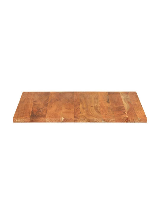 vidaXL Square Table Surface made of Solid Wood Brown 70x70x3.8cm 370997 1pcs