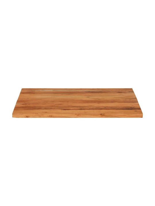 vidaXL Square Table Surface made of Solid Wood Brown 70x70x3.8cm 370997 1pcs