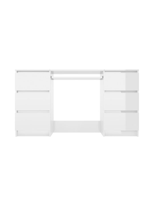 Birou Lemnos Alb 140x50x77cm