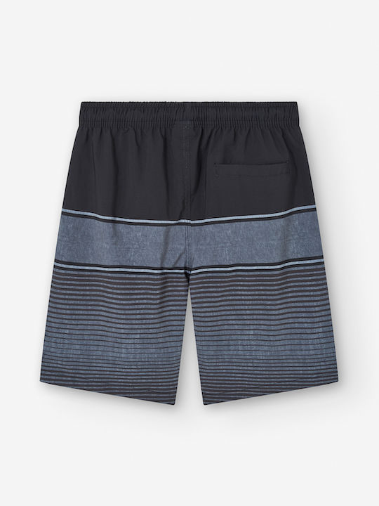Men's Swimwear Bermuda Black Striped