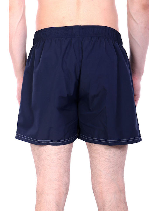 Max Men's Swimwear Shorts Dark Blue with Prints