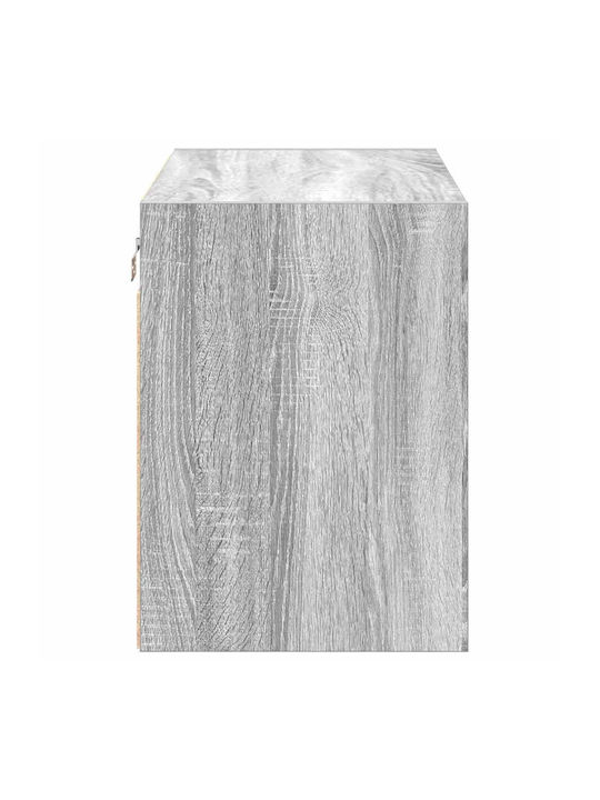 Wand Wohnzimmer Schrank aus Spanplatte Grau 60x30x41cm