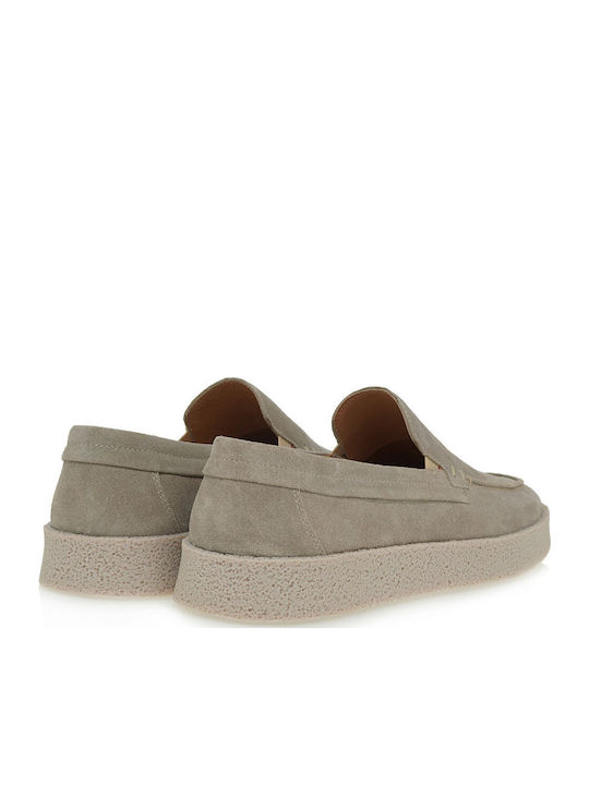 Men's Suede Loafers Beige