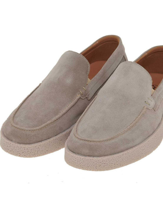 Men's Suede Loafers Beige