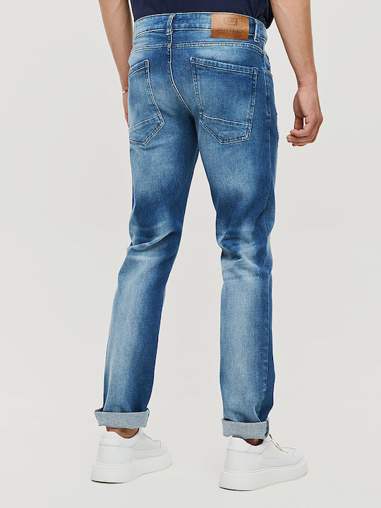 Herren Jeanshosen Elastisch Regular Fit Blau
