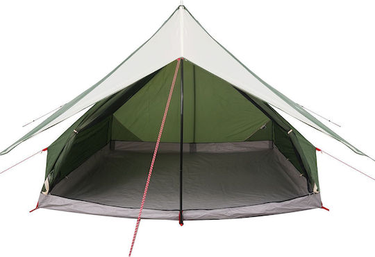 vidaXL Καλοκαιρινή Σκηνή Camping Πράσινη για 5 Άτομα 315x286x185εκ.