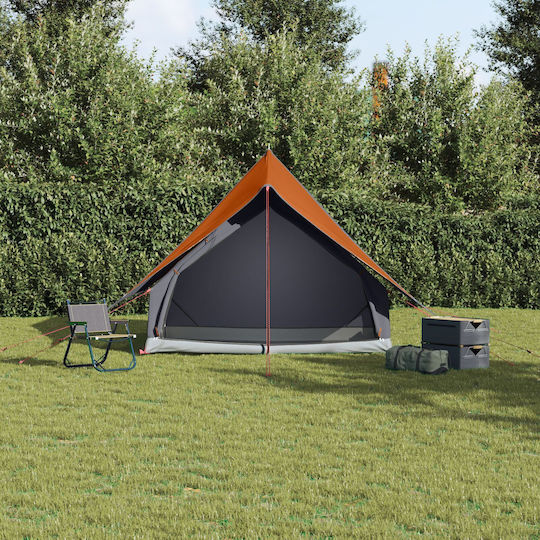 vidaXL Summer Camping Tent Grey for 3 People 315x286x184cm