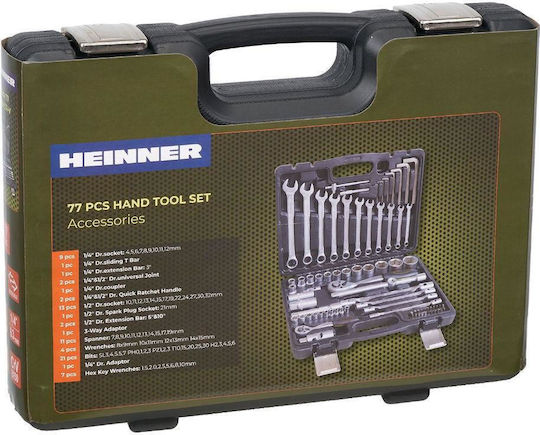 Heinner Ctsm016 77-piece Multifunctional Tool Set Chrome-vanadium Material