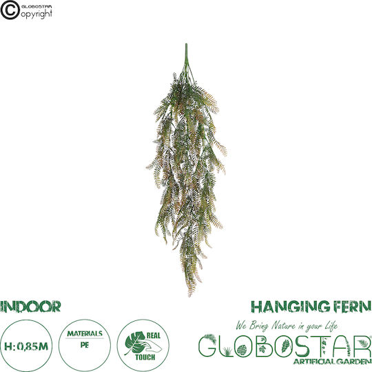 Dekorative künstliche Pflanze Farn Grün 85cm in Box GloboStar