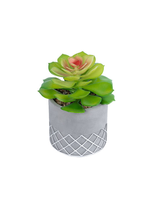 Globostar? Artificial Garden Succulent Sedeveria 21095 Διακοσμητικό Φυτό Παχύφυτο Σεντεβέρια Υ17cm