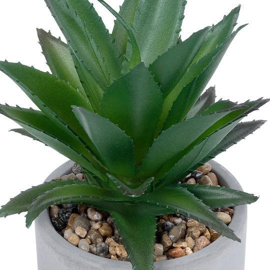 Globostar? Artificial Garden Succulent Aloe 21096 Decorative Plant Succulent Aloe H17cm
