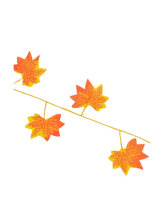 Decorative Garland Maple Orange 220cm GloboStar