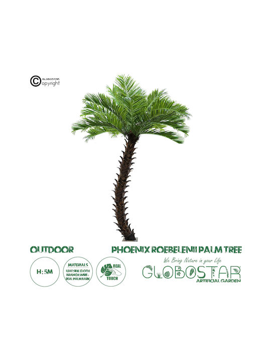 GloboStar Dekorative Künstliche Blumen & Pflanzen Palmen Baum Im Freien Höhe 500cm In Yala GloboStar
