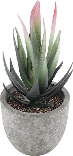 Globostar Artificial Garden Succulent Aloe 21008 Decorative Plant Succulent Aloe H14cm