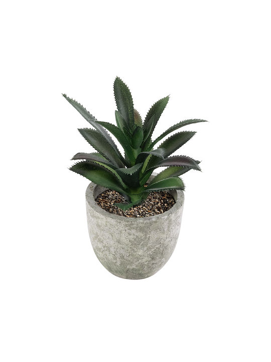 Globostar Artificial Garden Succulent Aloe 21011 Decorative Plant Succulent Aloe H13cm