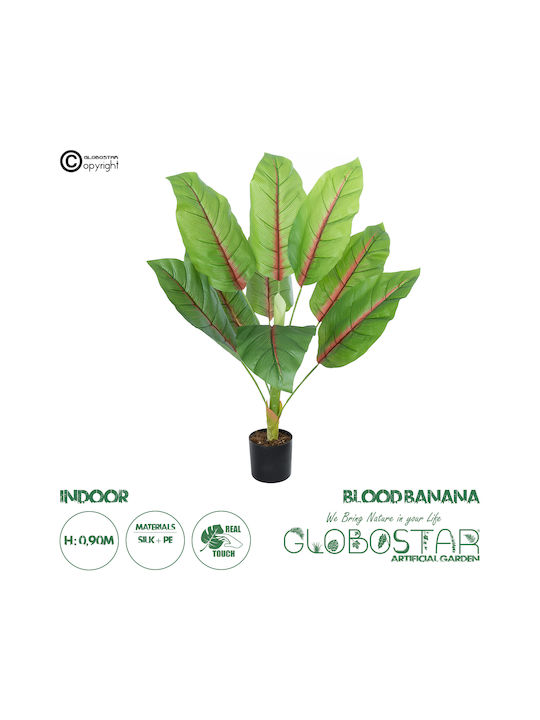 Globostar? Artificial Garden Blood Banana 20944 Decorative Plant Blood Banana H90cm
