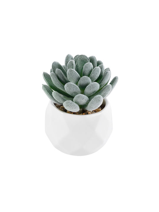 Globostar Artificial Garden Succulent Sedeveria 21001 Decorative Plant Succulent Sedeveria H9.5cm