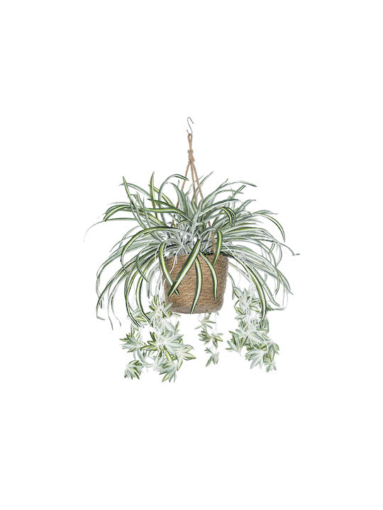 Globostar? Artificial Hanging Decorative Chlorophytum Comosum Garden Plant 20638 Artificial Hanging Decorative Chlorophytum Y50cm