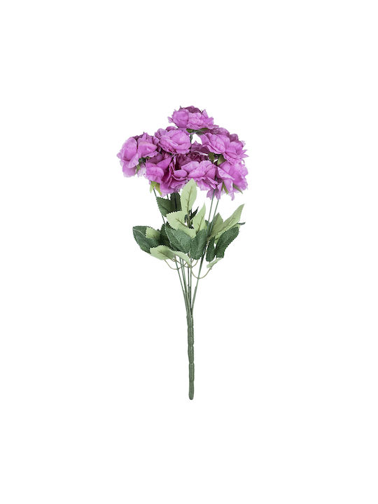 Decorative Artificial Flower Peony Purple 45cm GloboStar