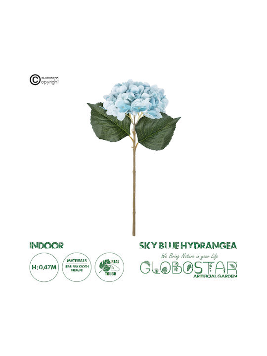 Decorative Artificial Flower Hydrangea Blue 47cm GloboStar